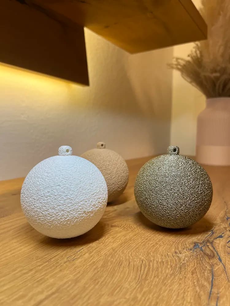 🎄✨ Bola de Natal Felpuda